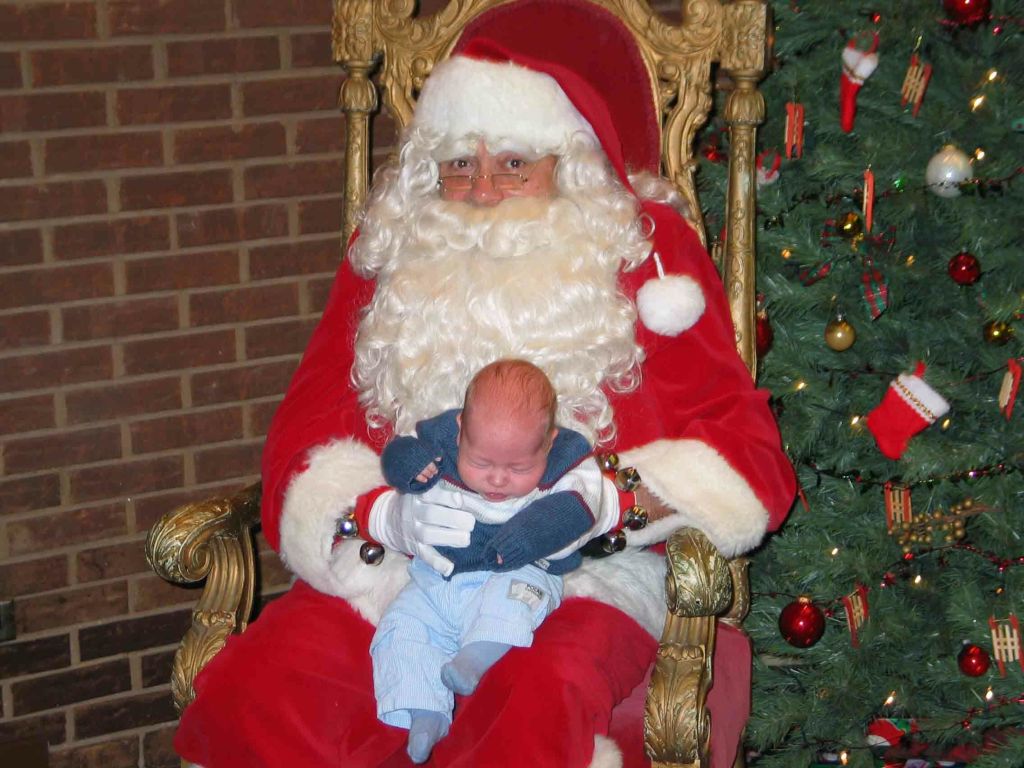 Santa with baby